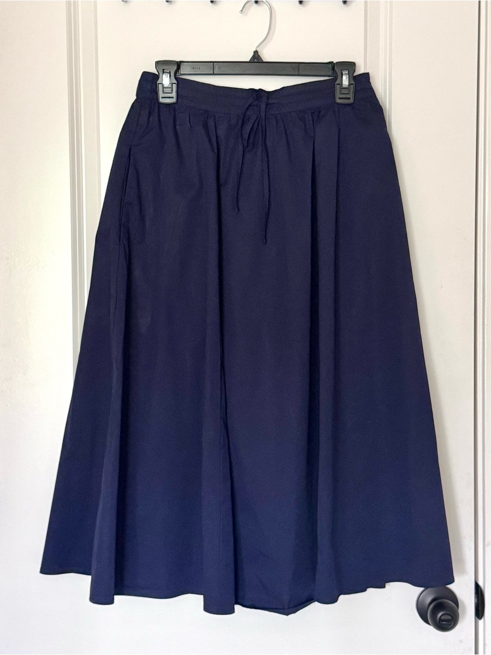 Joie Navy Drawstring A-Line Skirt